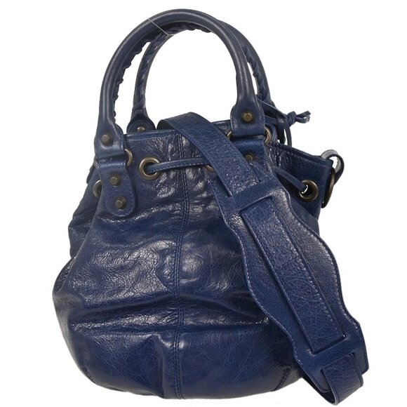 Balenciaga Blue Classic Mini Pompon 2way Handbag 246438.4160 J.1669 155073 main image 7